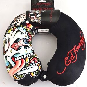 Ed Hardy NWT Travel Pillow